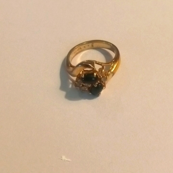 Onyx and diamond ring - Picture 2 of 5
